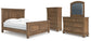 Feddinger King Panel Bed with Mirrored Dresser and Chest