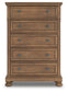 Feddinger King Panel Bed with Mirrored Dresser, Chest and Nightstand