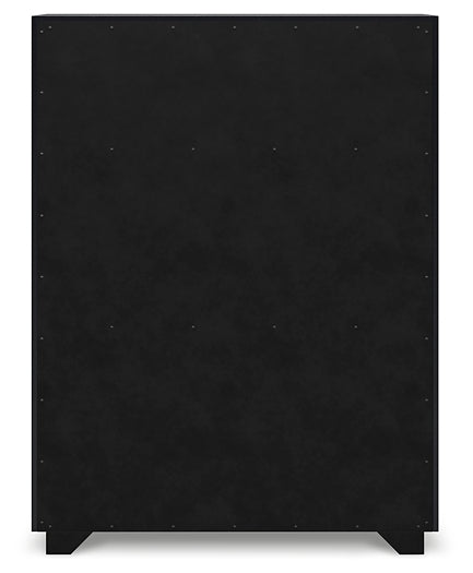 Londer King Panel Bed with Mirrored Dresser and Chest