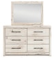Lawroy Full Panel Headboard with Mirrored Dresser and Nightstand