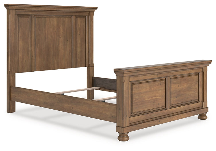 Feddinger Queen Panel Bed with Mirrored Dresser, Chest and Nightstand
