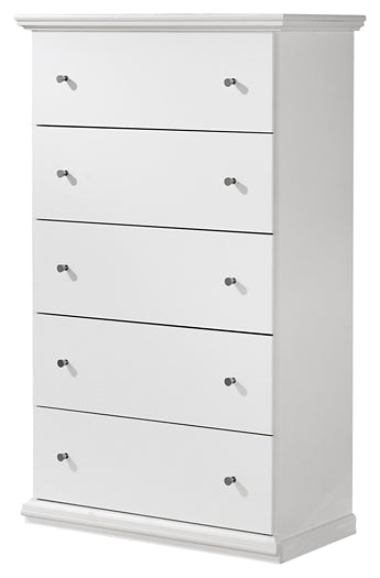 Bostwick Shoals Twin Panel Bed with Mirrored Dresser and Chest