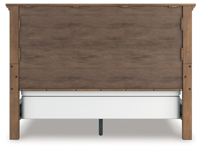 Feddinger California King Panel Bed with Mirrored Dresser and Chest