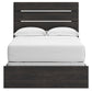 Hollivern Full Panel Bed with Mirrored Dresser, Chest and Nightstand