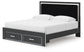 Zuraleus King Upholstered Panel Storage Bed