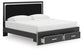 Zuraleus King Upholstered Panel Storage Bed