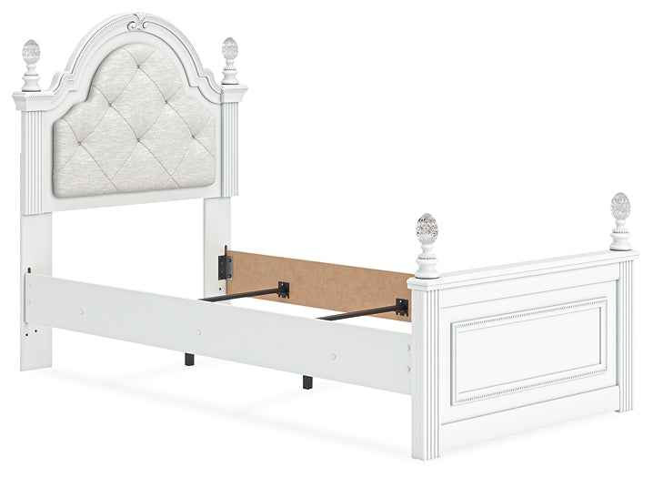 Kozlani Twin Upholstered Panel Bed