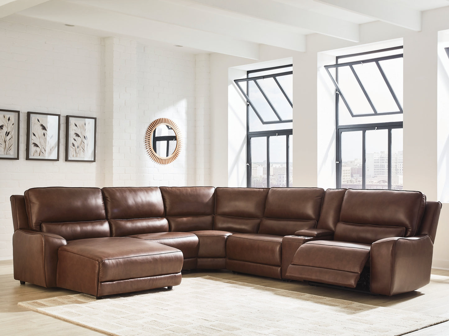 DeepWakes 6-Piece Power Reclining Sectional with Chaise