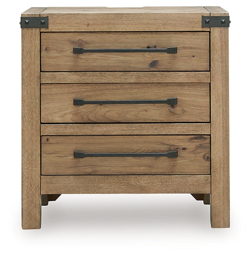 Ridgester Three Drawer Night Stand