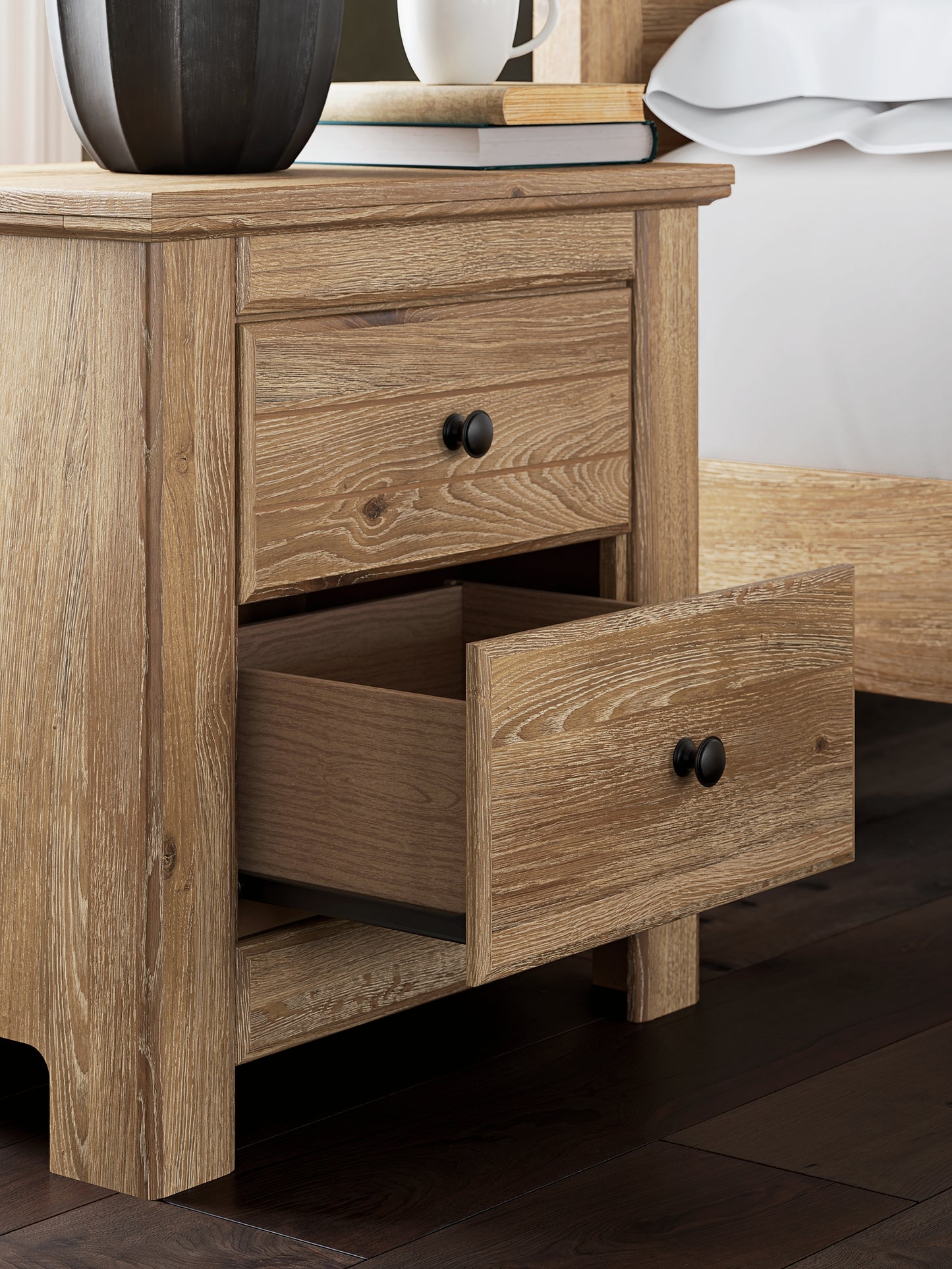Makidern Two Drawer Night Stand