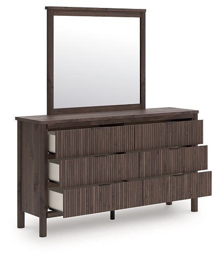 Pamytta Twin Panel Platform Bed, Dresser, Mirror, Chest and Nightstand