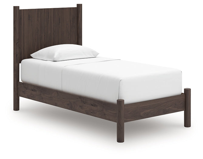 Pamytta Twin Panel Platform Bed, Dresser, Mirror, Chest and Nightstand