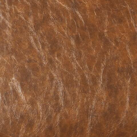 Close-up of the Peacemaker Accent Chair’s contemporary faux leather surface, highlighting its natural texture, creases, and grain patterns—ideal for modern accents.