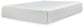 The Chime 12 Inch Memory Foam Mattress, featuring a plain rectangular shape and a white quilted cover, is displayed on a white background.