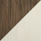 Diagonal split image features dark brown and light beige wood textures, echoing the Bolanburg Rectangular Dining Room Table’s stylish two-tone look—ideal inspiration for your next rectangular dining table.
