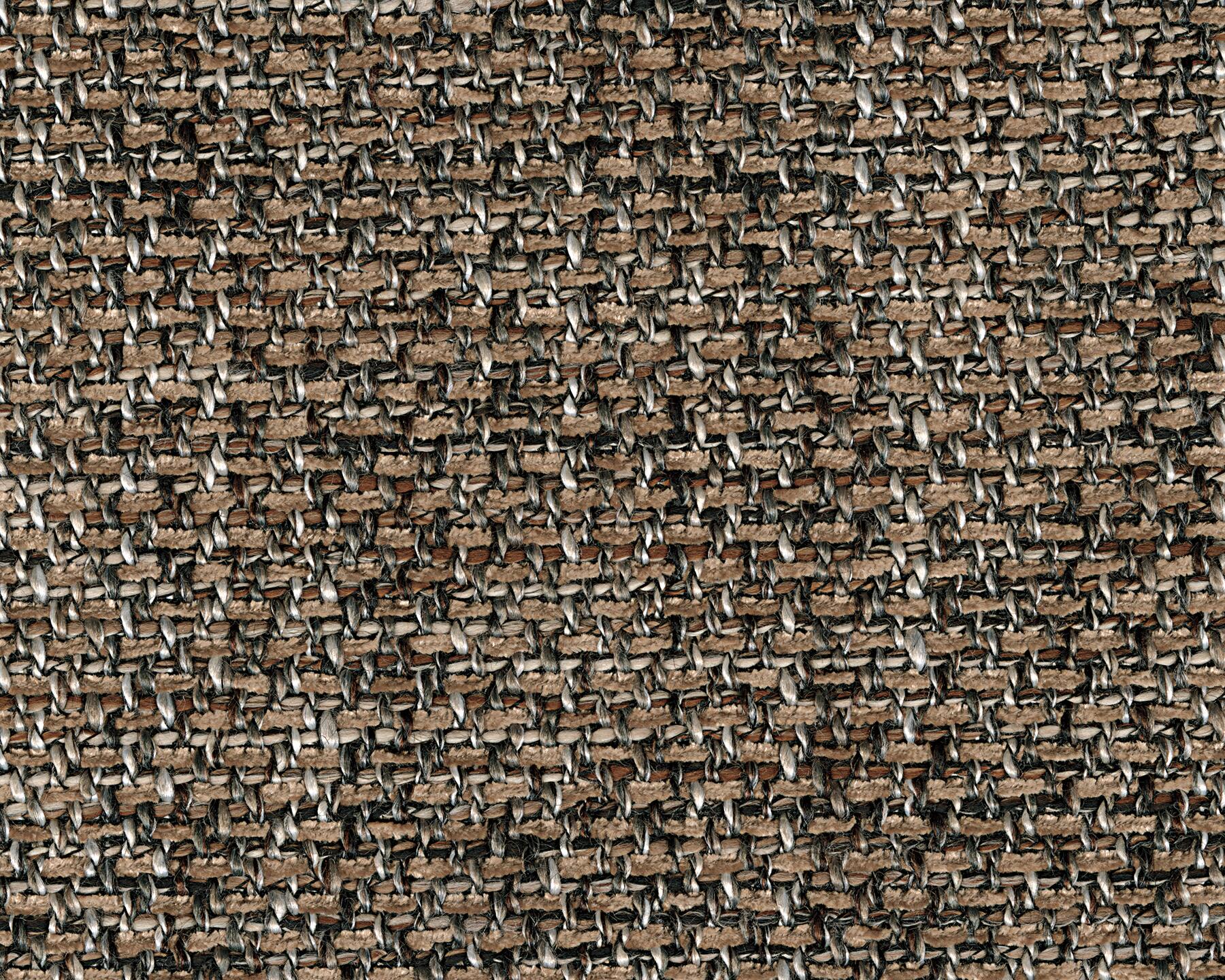 Close-up of the Bolanburg Dining UPH Side Chair’s rough, brown woven fabric with a textured, interlaced pattern—ideal for upholstered dining chairs, ensuring durability and comfort in every cushioned seat.
