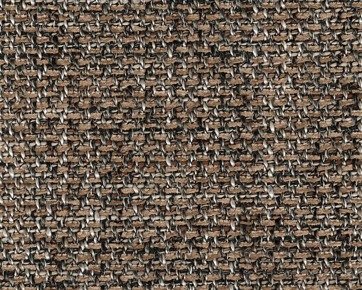 Close-up of the Bolanburg Large UPH Dining Room Bench’s heavy woven fabric in brown and beige, featuring a textured interlaced pattern—perfect for stylish upholstery.