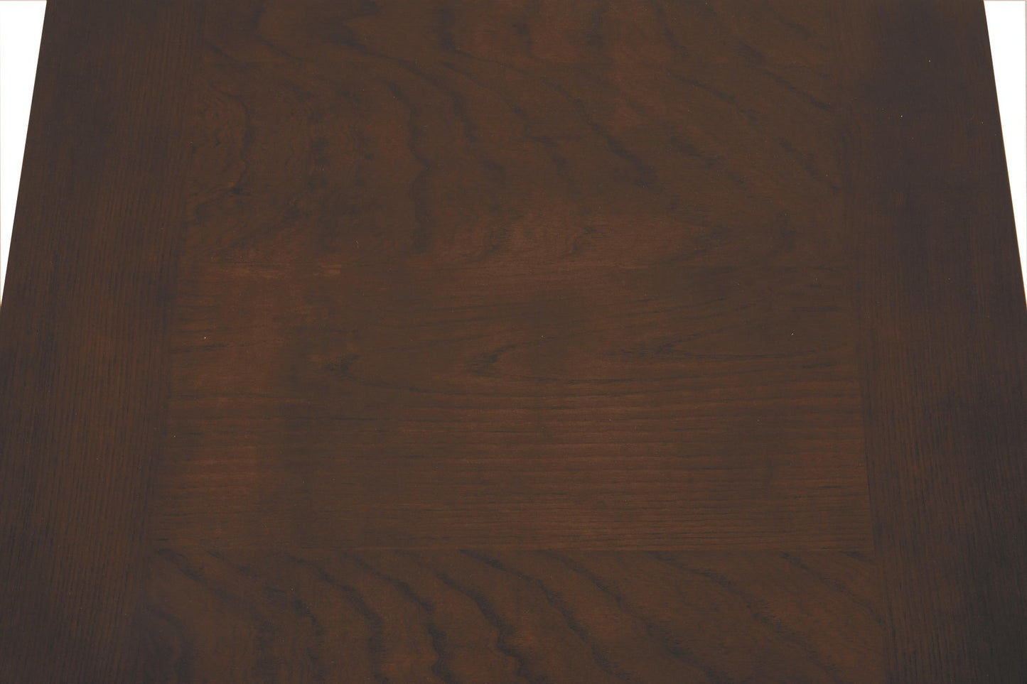 The Watson Square End Table features a dark brown wooden surface with a subtle natural wood grain pattern, perfect for adding modern or mid-century style to your space.