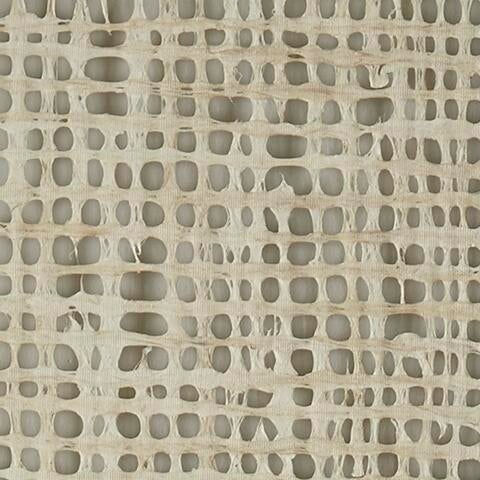 Close-up of the Odella Wall Decor Set (3/CN) showing woven rattan with rectangular and oval openings, resembling modern abstract art in natural beige fibers.