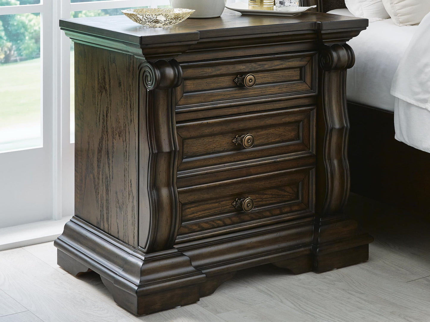 Maylee Three Drawer Night Stand