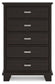 Covetown Five Drawer Chest