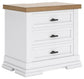 Ashbryn Three Drawer Night Stand