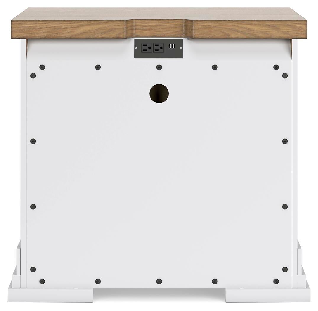 Ashbryn Three Drawer Night Stand