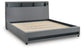 Verishaw King Upholstered Bed with Wireless Audio