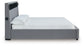 Verishaw King Upholstered Bed with Wireless Audio