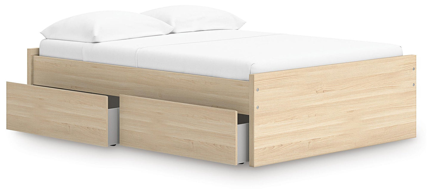 Onita Full Platform Bed with 1 Side Storage