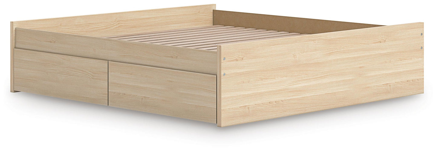Onita King Platform Bed with 1 Side Storage