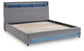 Verishaw California King Upholstered Bed with Wireless Audio
