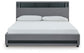 Verishaw California King Upholstered Bed with Wireless Audio