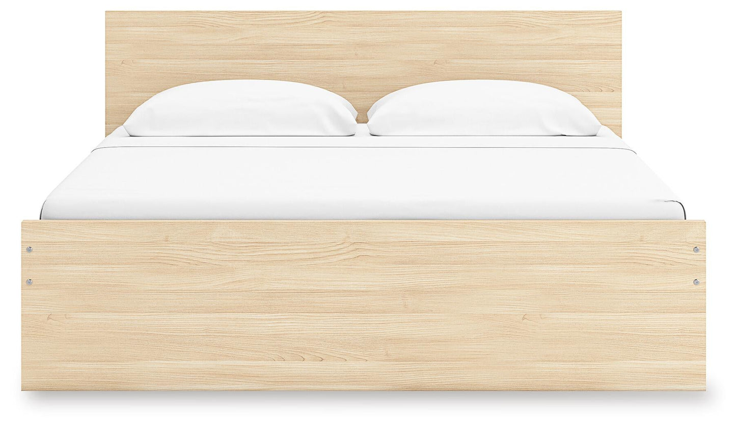 Onita King Panel Platform Bed with 1 Side Storage