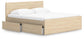 Onita King Panel Platform Bed with 1 Side Storage