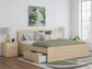 Onita King Panel Platform Bed with 1 Side Storage