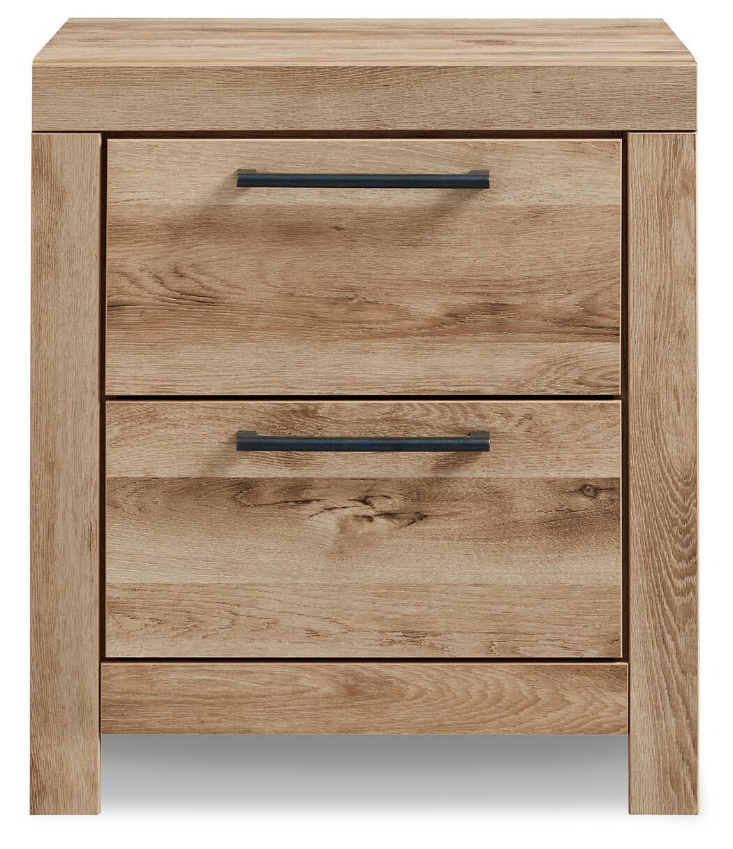 Hyanna King Panel Bed, Dresser, Mirror, Chest and Nightstand