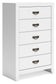 Binterglen King Panel Bed, Dresser, Mirror, Chest and Nightstand