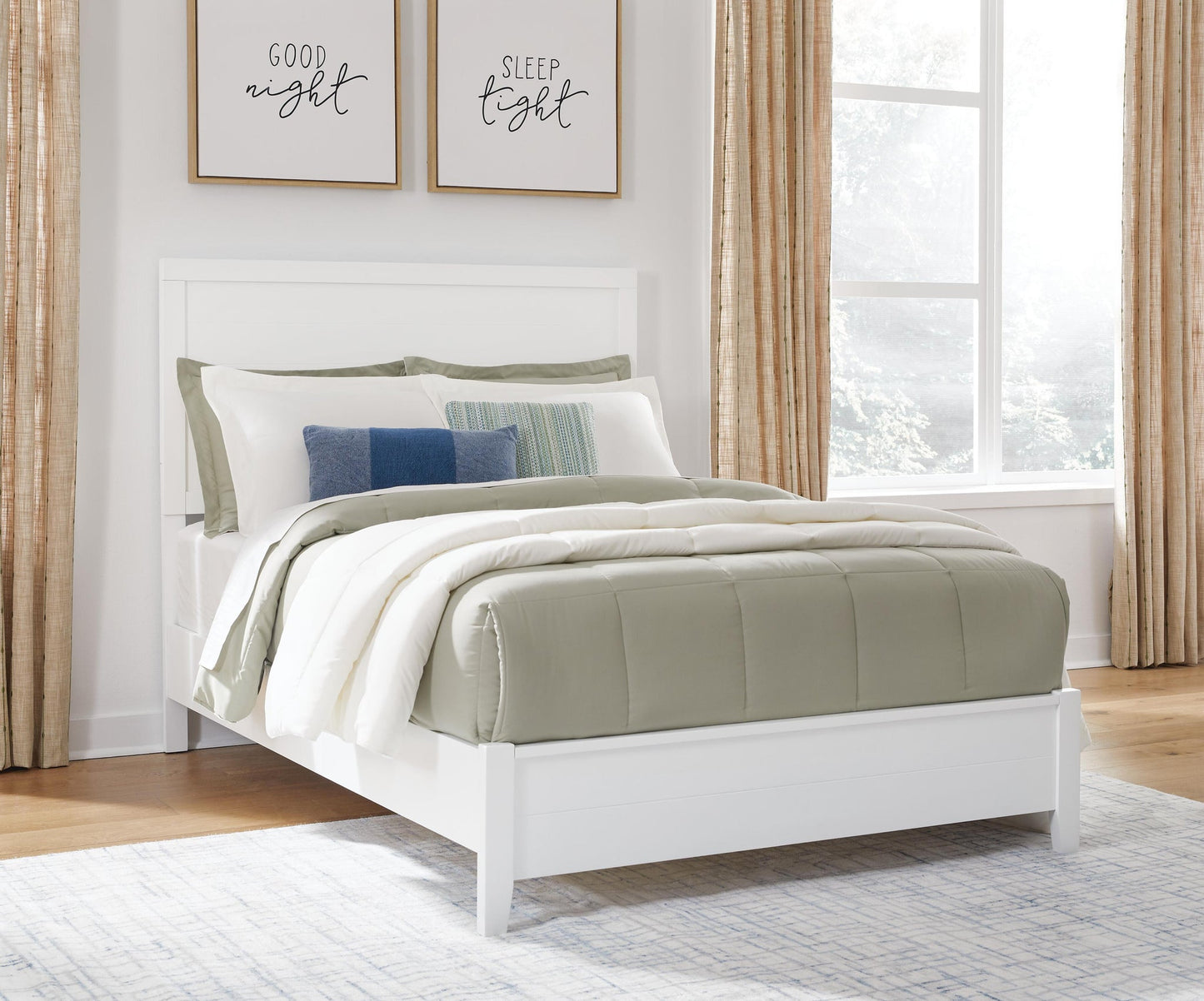 Binterglen Full Panel Bed, Dresser, Mirror, Chest and Nightstand