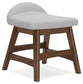 Lyncott Home Office Desk with Chair and Storage