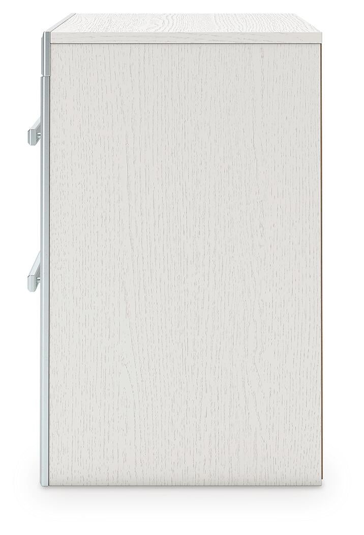 Birmonton Queen Upholstered Panel Bed, Dresser, Mirror, Chest and Nightstand