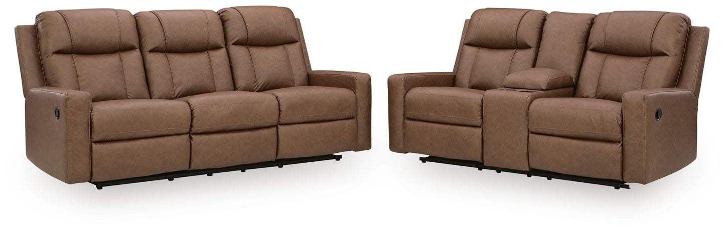 Mackmenville Reclining Sofa and Reclining Loveseat with Console