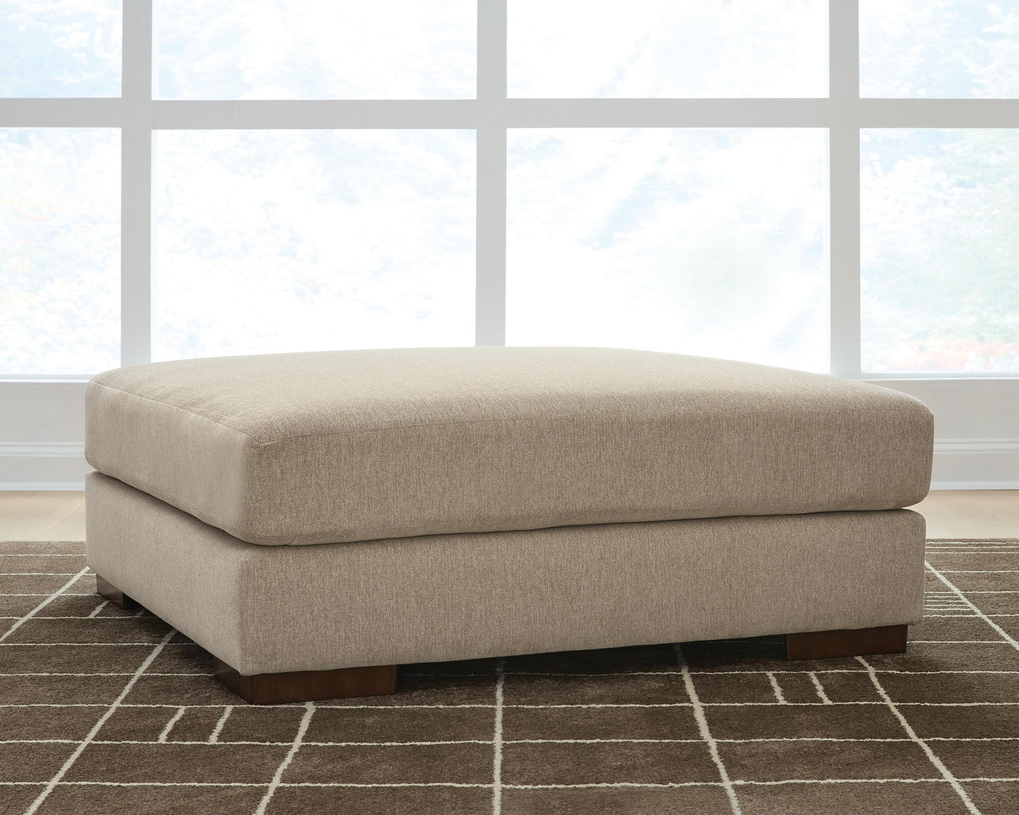 Linenhause Oversized Accent Ottoman
