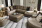 Abalone 3-Piece Sectional with Ottoman Walker Mattress and Furniture