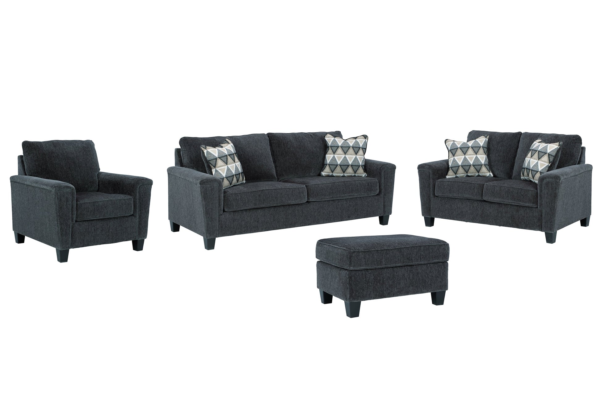 Abinger Sofa, Loveseat, Chair and Ottoman Walker Mattress and Furniture