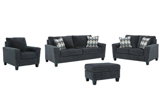 Abinger Sofa, Loveseat, Chair and Ottoman Walker Mattress and Furniture