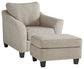 Abney Chair and Ottoman Walker Mattress and Furniture