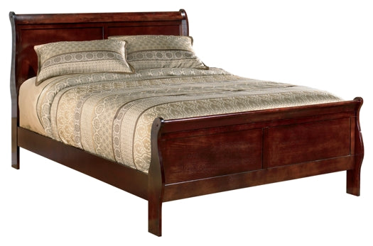 Alisdair King Sleigh Bed with 2 Nightstands Walker Mattress and Furniture