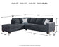 Altari 2-Piece Sectional with Chaise at Walker Mattress and Furniture