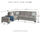 Altari 2-Piece Sectional with Chaise at Walker Mattress and Furniture